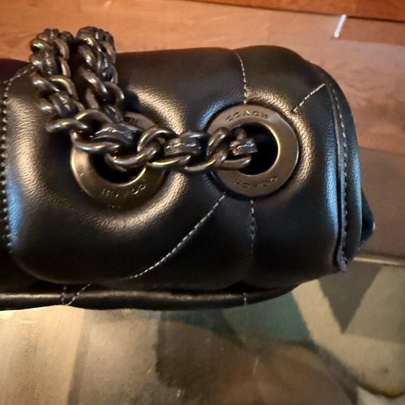 Coach Madison Quilted Shoulder Bag – Black on Black – NWOT - Picture 5 of 11